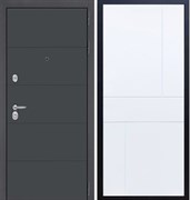 Входная металлическая дверь АРТ ГРАФИТ ФЛ-290 Белый силк сноу 31169